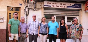 Miembros de la AVV Nicolás Andreu