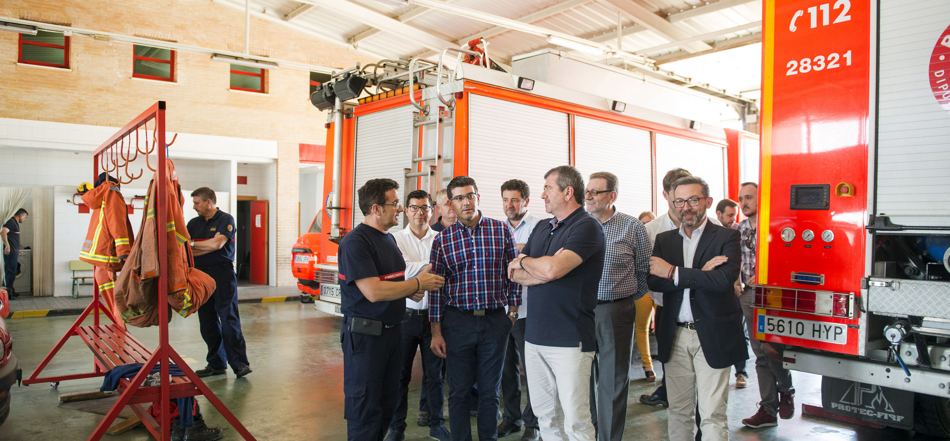 El presidente de la Diputación se reúne en Torrent con el Consorcio provincial de Bomberos