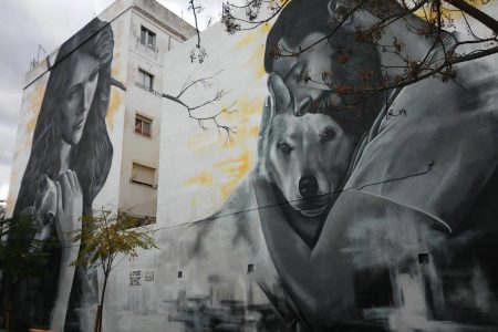 El concurso de grafittis de este año ha concluido con la pintura de los cuatro murales ganadores