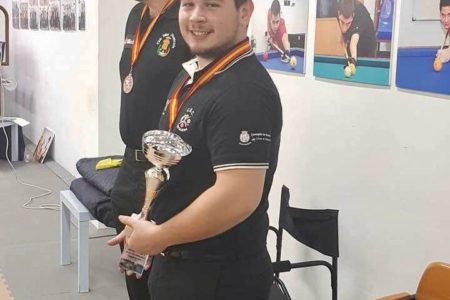 El torrentino Daniel Peña subcampeón en el 36 Campeonato de España Sub-21 de Billar a tres bandas