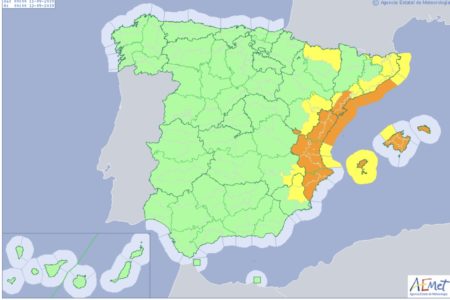 Lluvias de hasta 100mm llegarán a Valencia a partir del miércoles