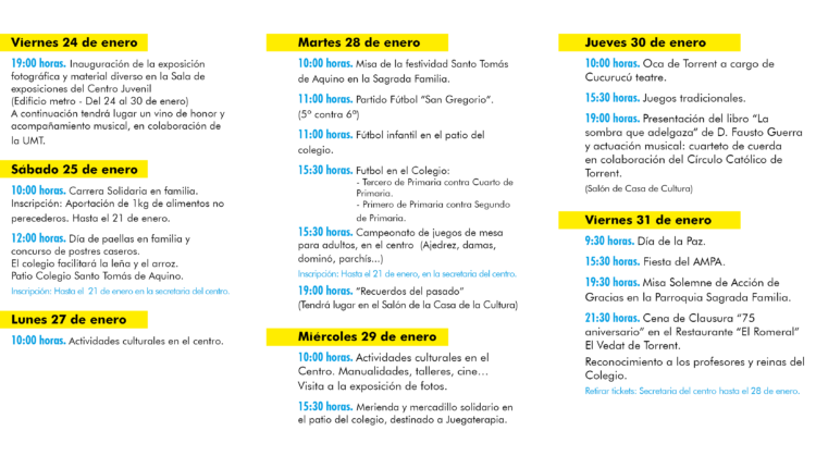 75 aniversario triptico