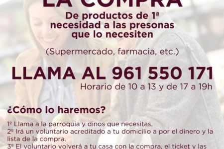 Los jóvenes de la Asunción se ofrecen a hacer la compra a personas mayores
