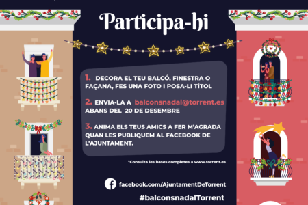 Torrent impulsa la primera campaña de decoración e iluminación ciudadana “Balcons de Nadal”