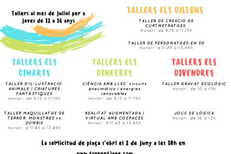 CIJ Torrent organiza talleres de verano para jóvenes de 12 a 16 años