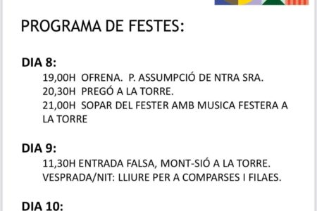 Ofrenda, monólogo y Entrada falsa en los Moros y Cristianos de octubre