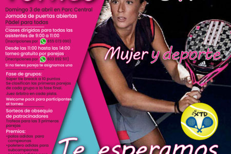 Parc Central acogerá este domingo el torneo de pádel para mujeres