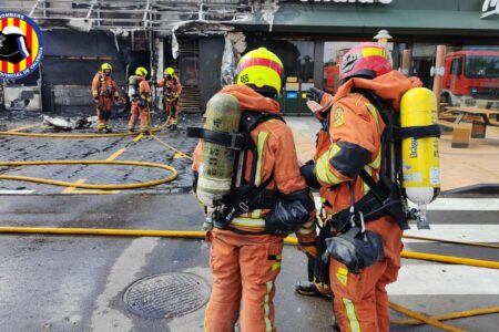 Incendio en un restaurante del CC Bonaire