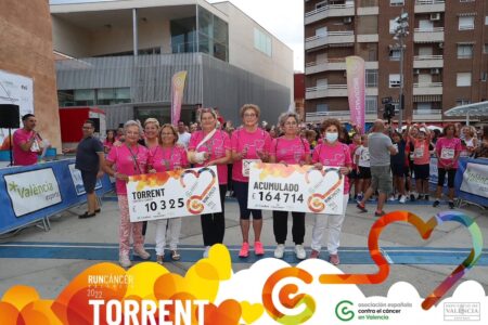 Éxito de participantes y de recaudación para investigación en la Runcáncer de Torrent 2022