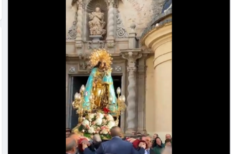 Folgado viraliza un video de la Virgen de los Desamparados en Torrent que han visto 644.000 personas