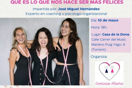 Corazones Abiertos organiza una charla sobre la felicidad de José Miguel Hernández