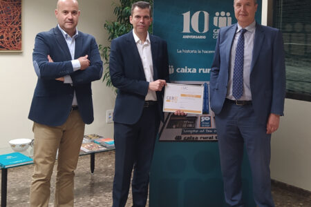 Caixa Rural Torrent, reconocida por no tener accidentes de trabajo en cinco años