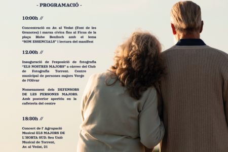 Torrent conmemorará el lunes el Día Internacional de las Personas Mayores