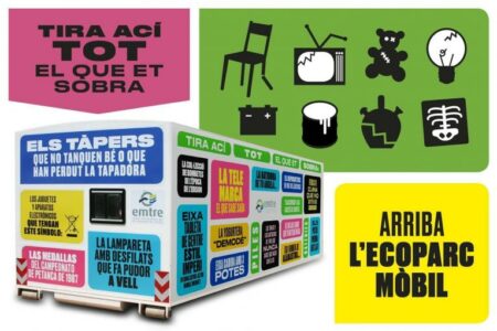 El Ecomóvil brinda servicio de recogida de residuos en la Plaça Major hasta mañana miércoles