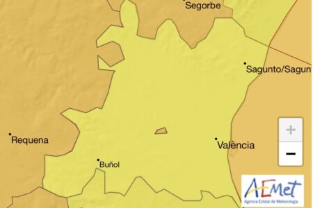 Riesgo amarillo por fuertes rachas de viento