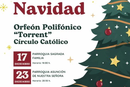 El Orfeón Polifónico del Círculo Católico anuncia dos conciertos de Navidad en la Sagrada Familia y la Asunción