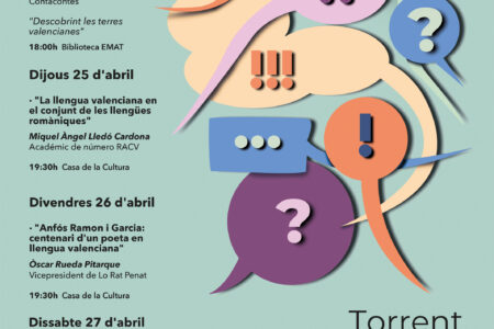 Torrent prepara una semana a la lengua valenciana para todos los públicos