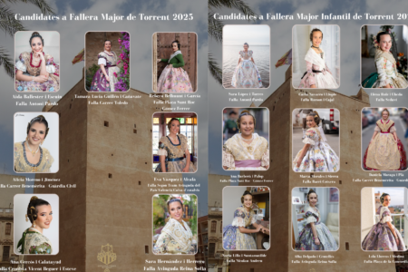 Estas son las Cortes de Honor 2025 de las que saldrán las Falleras Mayores de Torrent