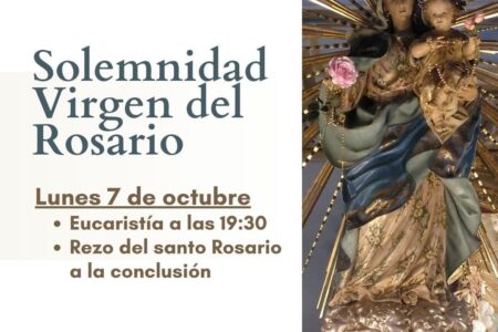La Cofradía de la Virgen del Rosario y San Luís Gonzaga celebra la festividad de la Virgen