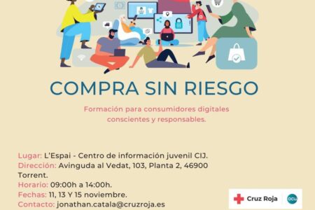 Cruz Roja Torrent y la OCU ofrecen un nuevo curso gratuito para consumidores digitales responsables