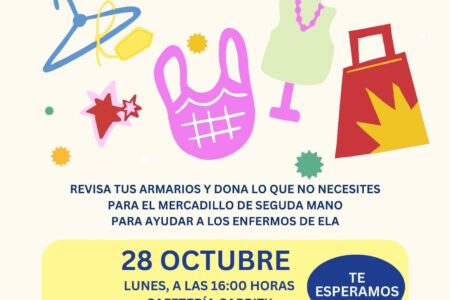 Mercadillo solidario en Torrent a favor de la Asociación Valenciana de ELA