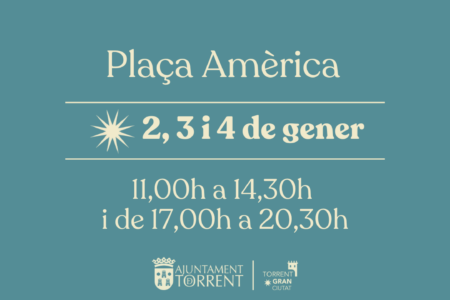 Torrent abre el 2 de enero el Campamento Real en la Pl. América con dos rutas de trenet
