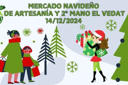 La AVV El Vedat organiza su III Mercado Navideño de Artesanía y Segunda Mano con una rifa solidaria