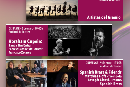 Llega la 18ª edición del Festival Brassurround Torrent con tres conciertos espectaculares