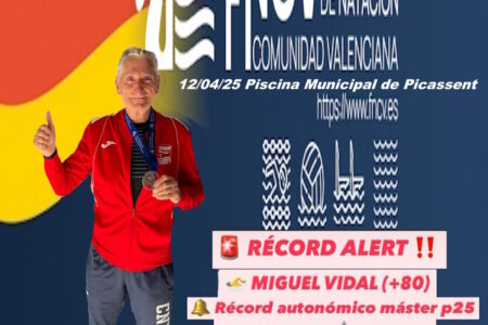 Nuevo récord autonómico de Miguel Vidal