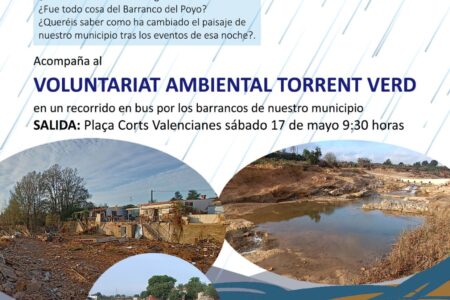 Torrent organiza una ruta interpretativa para conocer los efectos de la DANA del 29 de octubre en sus barrancos