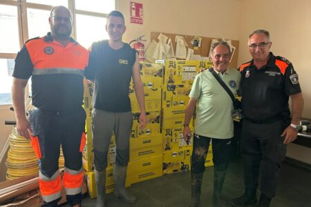 L’Horta Sud envía un lote de hidrolimpiadoras a los pueblos afectados por las inundaciones en Aragón